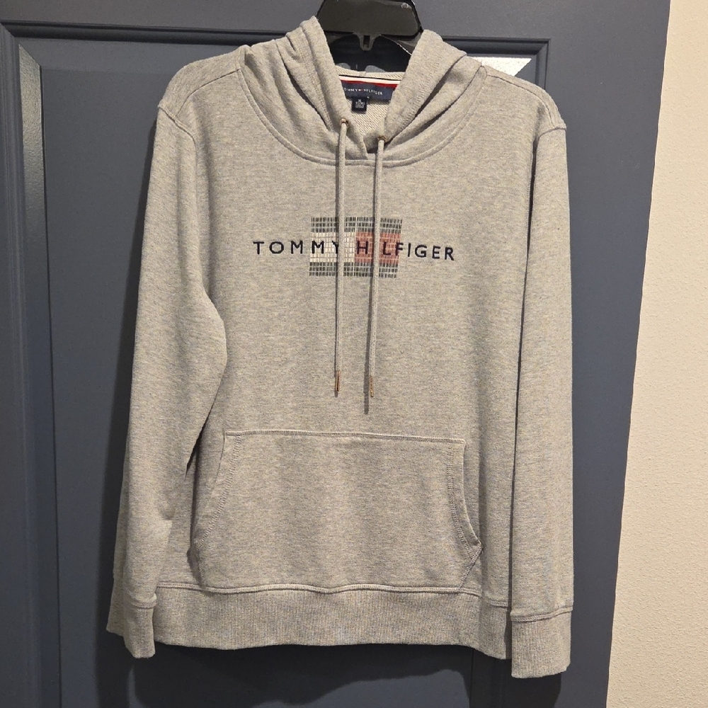 Tommy Hilfiger Gray Sweatshirt Classic Hoodie